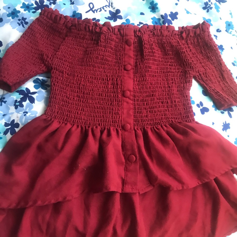 Charlotte Russe red off the shoulder top